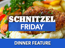 Schnitzel Friday at the Village Inn in Linwood, MI